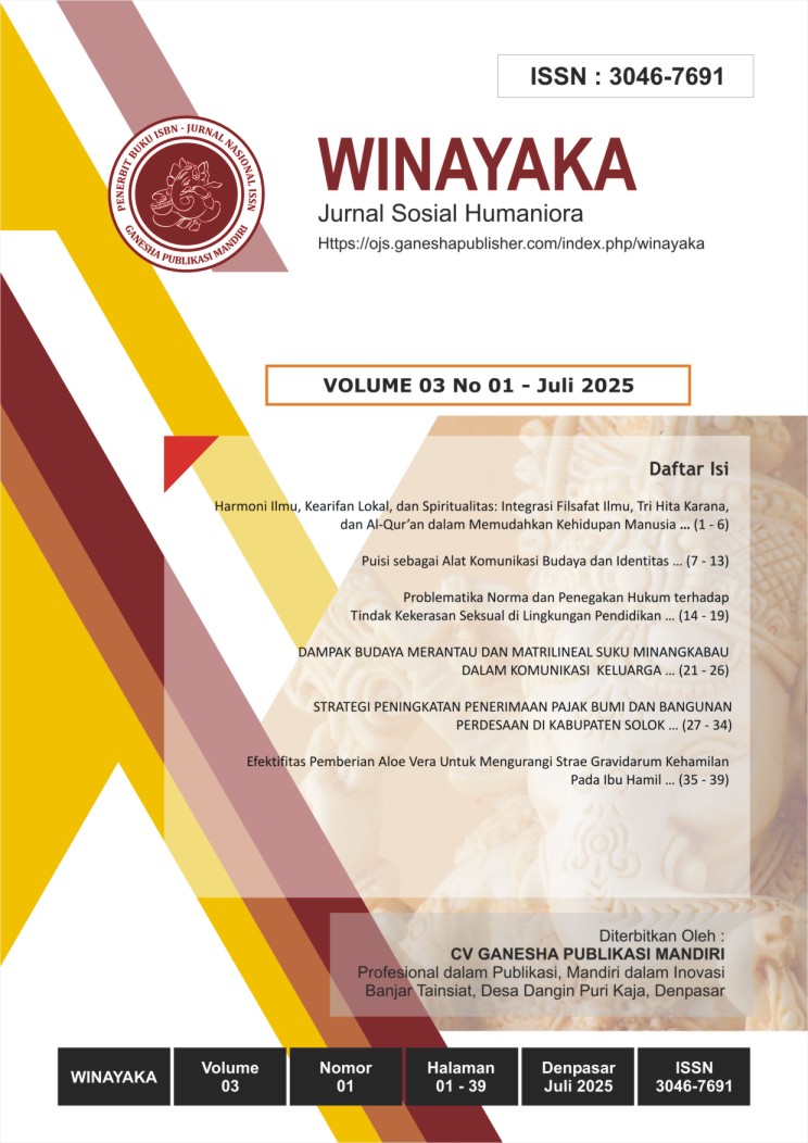 					View Vol. 3 No. 1 (2025): Winayaka (Juli 2025)
				
